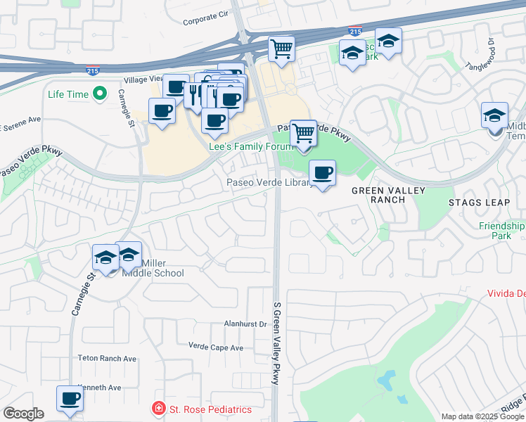 map of restaurants, bars, coffee shops, grocery stores, and more near 2257 Nashville Avenue in Henderson