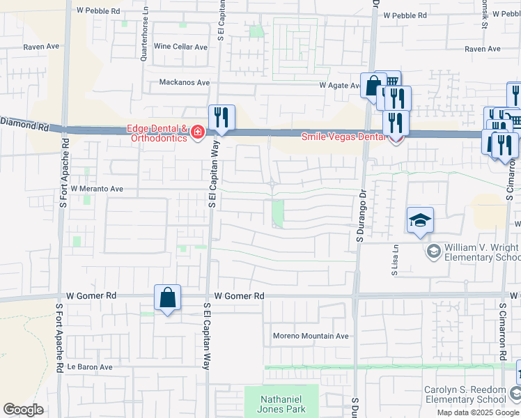map of restaurants, bars, coffee shops, grocery stores, and more near 8888 Catfish Stream Avenue in Las Vegas