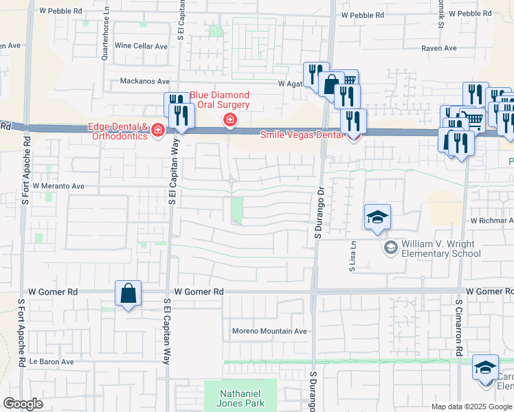 map of restaurants, bars, coffee shops, grocery stores, and more near 8820 Horizon Wind Avenue in Las Vegas
