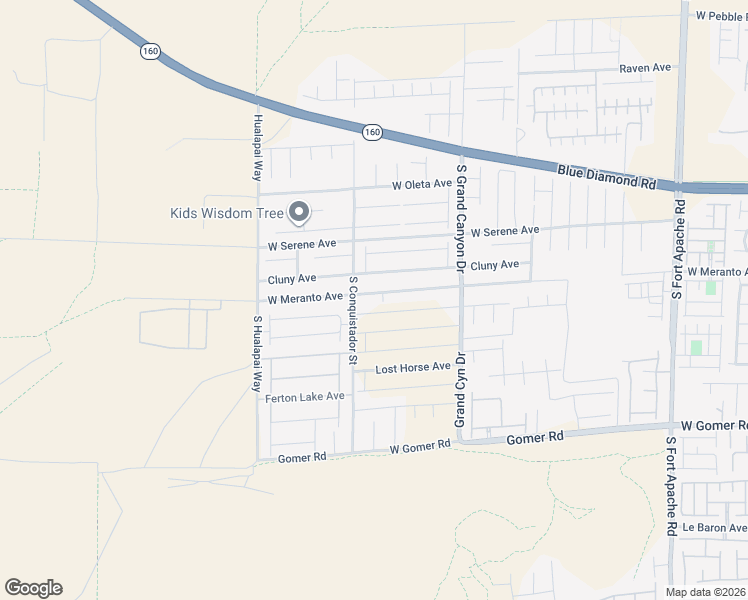 map of restaurants, bars, coffee shops, grocery stores, and more near 9965 West Meranto Avenue in Enterprise