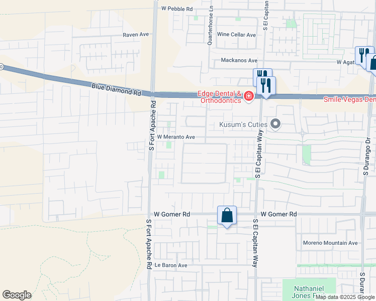 map of restaurants, bars, coffee shops, grocery stores, and more near 9268 West Sunny Oven Court in Las Vegas