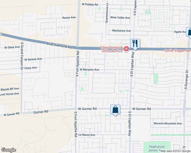 map of restaurants, bars, coffee shops, grocery stores, and more near 9268 West Sunny Oven Court in Las Vegas
