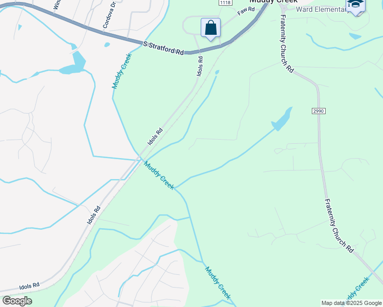 map of restaurants, bars, coffee shops, grocery stores, and more near 2996 Canter Lane in Winston-Salem