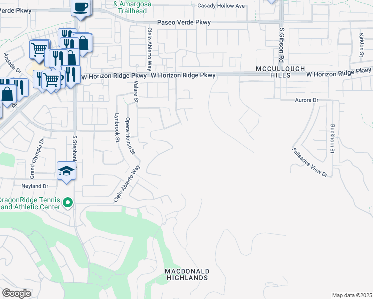 map of restaurants, bars, coffee shops, grocery stores, and more near 1188 Royal Tesla Court in Henderson