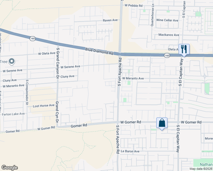 map of restaurants, bars, coffee shops, grocery stores, and more near 9446 Venus Point Court in Las Vegas