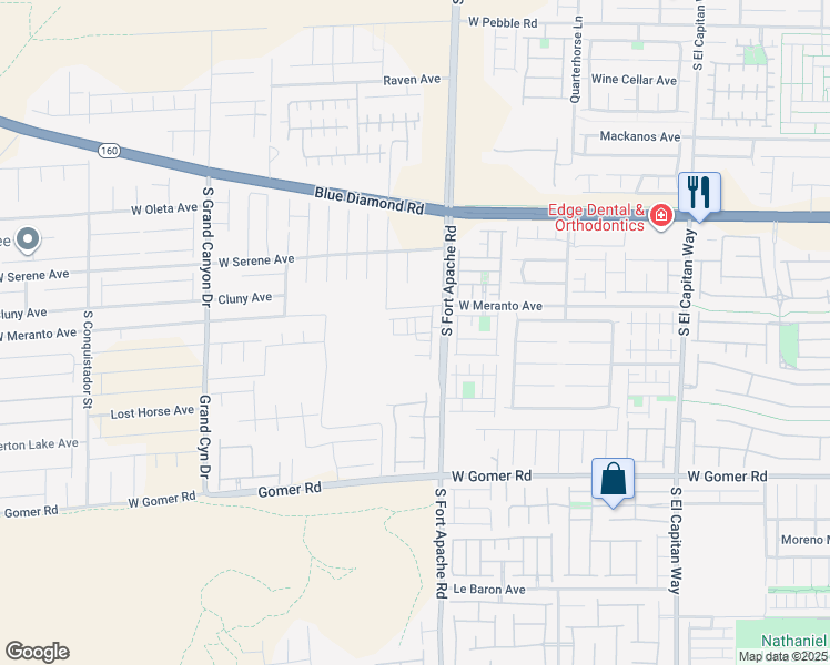 map of restaurants, bars, coffee shops, grocery stores, and more near 9445 South Fort Apache Road in Las Vegas