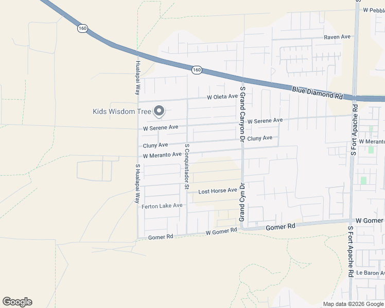 map of restaurants, bars, coffee shops, grocery stores, and more near 9965 West Meranto Avenue in Enterprise