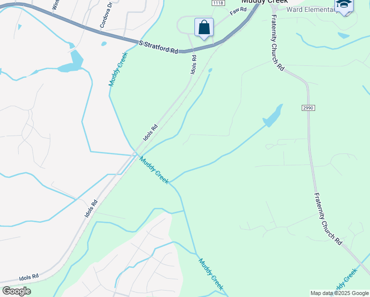map of restaurants, bars, coffee shops, grocery stores, and more near 2996 Canter Lane in Winston-Salem