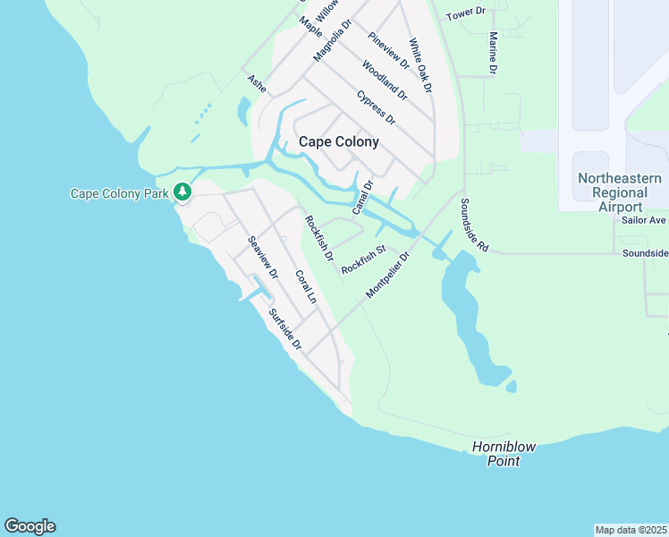 map of restaurants, bars, coffee shops, grocery stores, and more near 302 Rockfish Street in Edenton