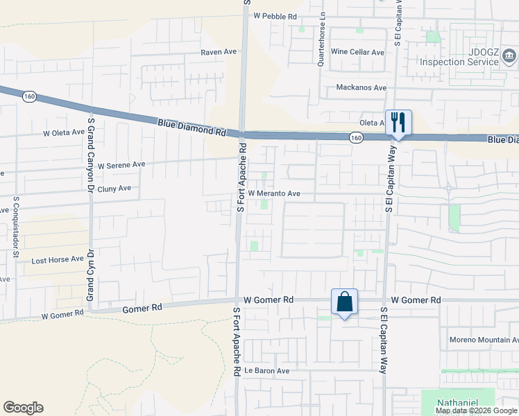 map of restaurants, bars, coffee shops, grocery stores, and more near 9378 Fort Defiance Avenue in Las Vegas