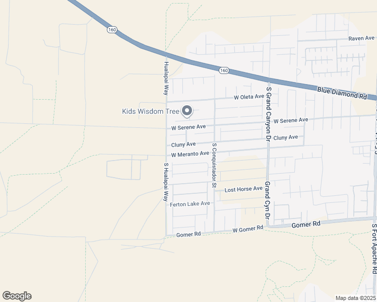 map of restaurants, bars, coffee shops, grocery stores, and more near 10106 West Meranto Avenue in Mountain Springs