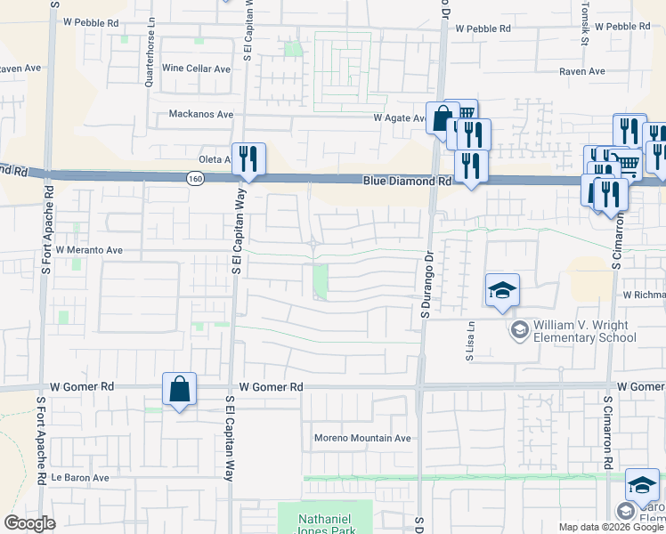 map of restaurants, bars, coffee shops, grocery stores, and more near 8820 Horizon Wind Avenue in Las Vegas