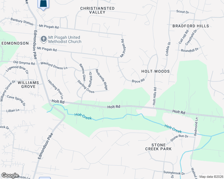 map of restaurants, bars, coffee shops, grocery stores, and more near 4600 Sterling Cross in Nashville