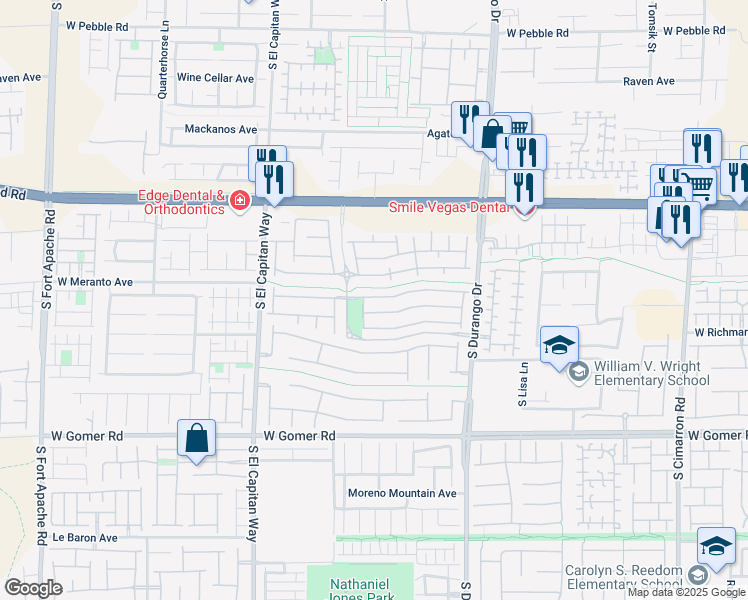 map of restaurants, bars, coffee shops, grocery stores, and more near 8820 Horizon Wind Avenue in Las Vegas