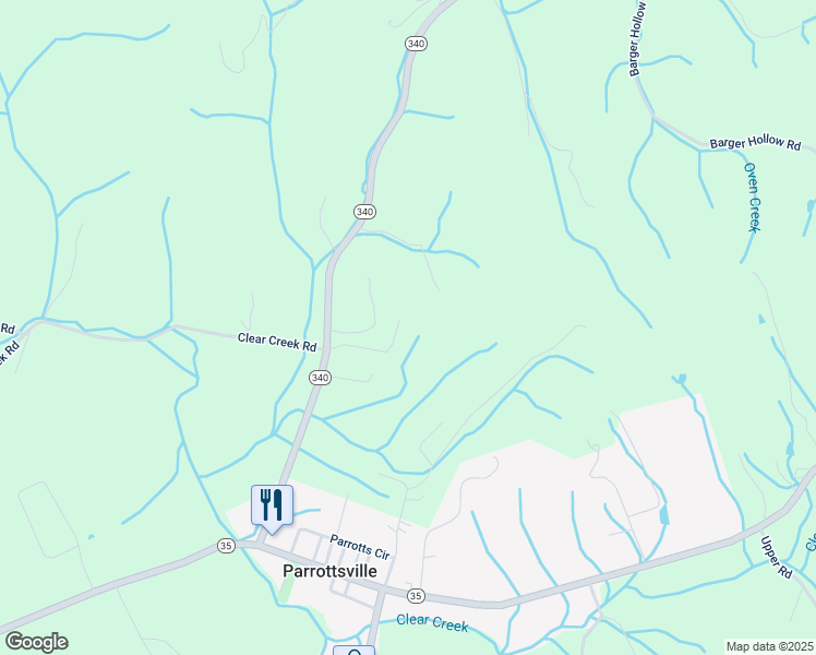 map of restaurants, bars, coffee shops, grocery stores, and more near 239 Gilbert Street in Parrottsville