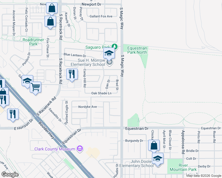 map of restaurants, bars, coffee shops, grocery stores, and more near 1069 Vanlier Lane in Henderson