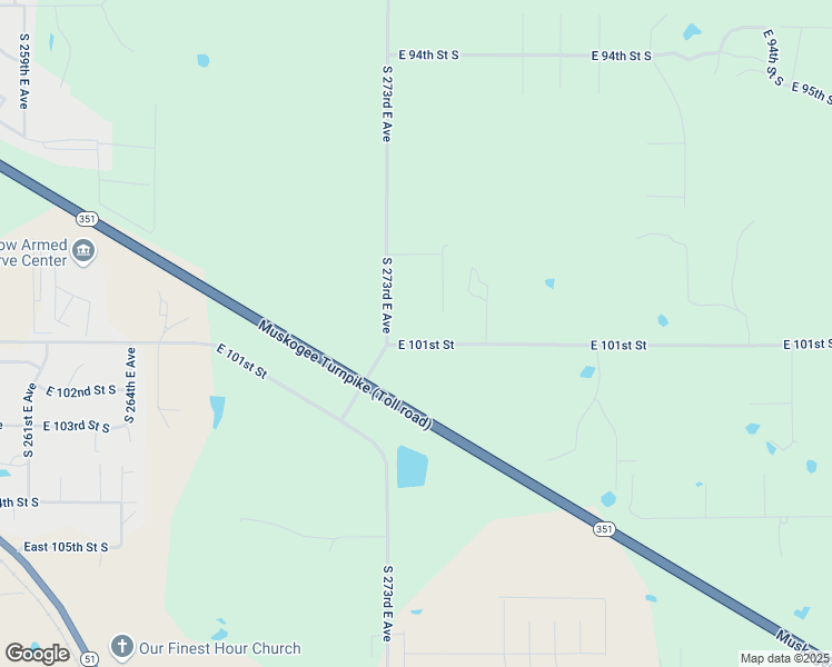map of restaurants, bars, coffee shops, grocery stores, and more near 27643 East 101st Street in Coweta