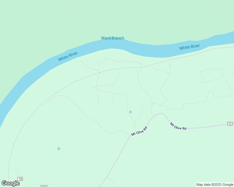 map of restaurants, bars, coffee shops, grocery stores, and more near Bone Island Road in Calico Rock