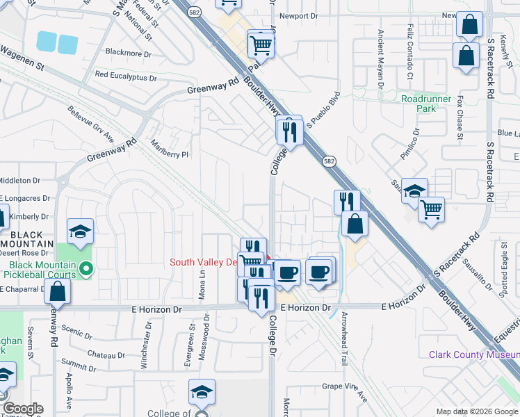 map of restaurants, bars, coffee shops, grocery stores, and more near 688 Pearl Island Drive in Henderson