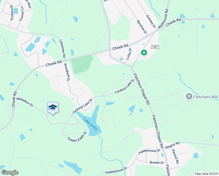 map of restaurants, bars, coffee shops, grocery stores, and more near 21 Heatherford Court in Durham
