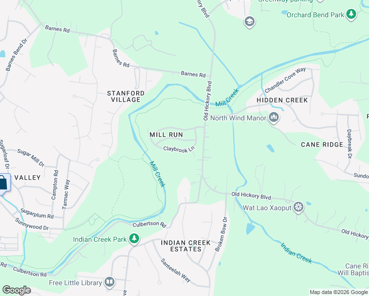 map of restaurants, bars, coffee shops, grocery stores, and more near 333 Upper Mill Drive in Nashville