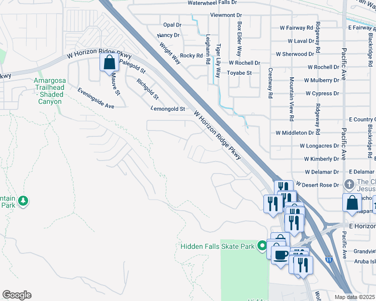 map of restaurants, bars, coffee shops, grocery stores, and more near 222 Nautical Street in Henderson