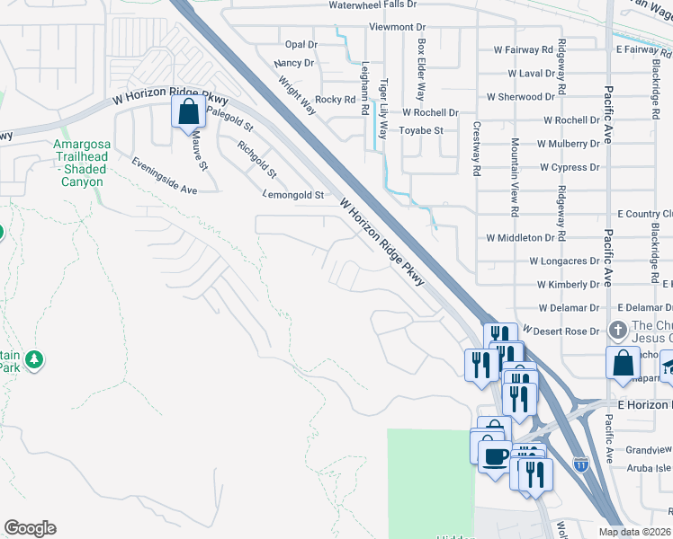 map of restaurants, bars, coffee shops, grocery stores, and more near 370 Rosefinch Street in Henderson