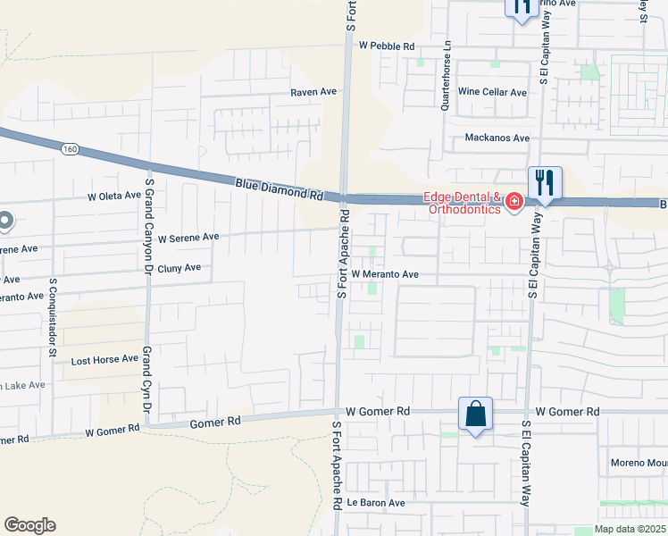 map of restaurants, bars, coffee shops, grocery stores, and more near 9388 Serene Harbor Street in Las Vegas