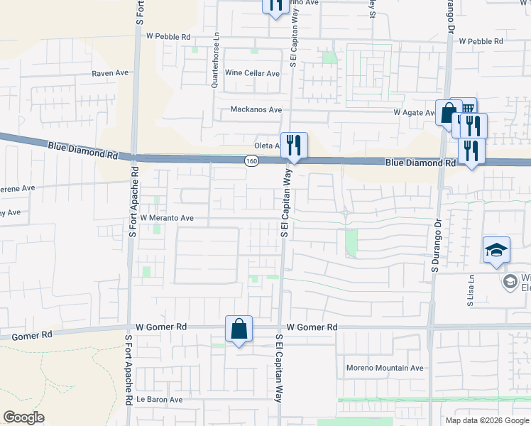 map of restaurants, bars, coffee shops, grocery stores, and more near 9047 Harbor Wind Avenue in Las Vegas