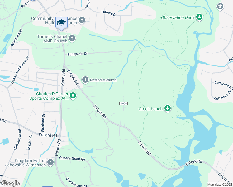 map of restaurants, bars, coffee shops, grocery stores, and more near 7604 Flormont Drive in High Point