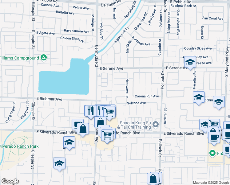 map of restaurants, bars, coffee shops, grocery stores, and more near 531 Curtin Court in Las Vegas