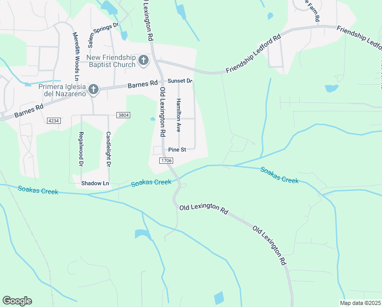 map of restaurants, bars, coffee shops, grocery stores, and more near 230 Pine Street in Winston-Salem