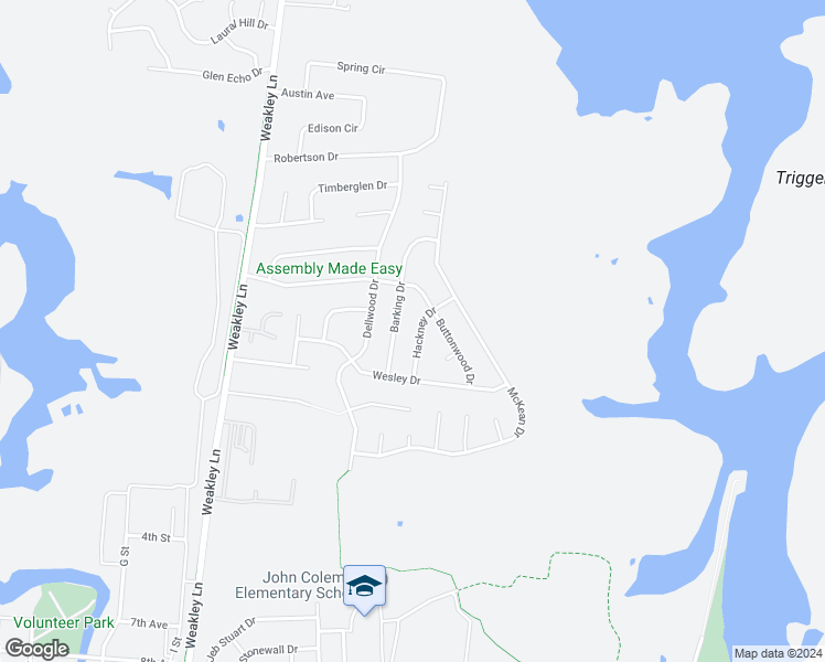 map of restaurants, bars, coffee shops, grocery stores, and more near 513 Hackney Drive in Smyrna