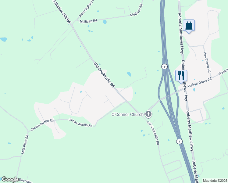 map of restaurants, bars, coffee shops, grocery stores, and more near 2015 County Highway 2216 in Sparta