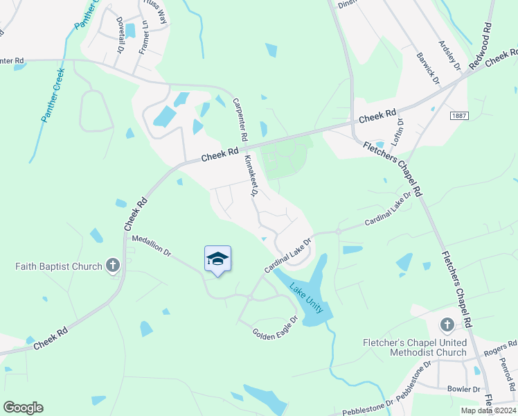 map of restaurants, bars, coffee shops, grocery stores, and more near 103 Turkey Oak Drive in Durham