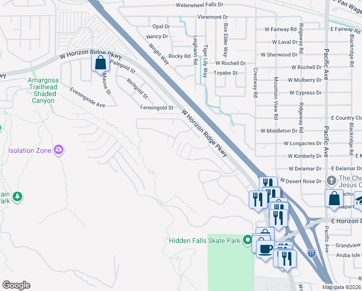 map of restaurants, bars, coffee shops, grocery stores, and more near 222 Nautical Street in Henderson