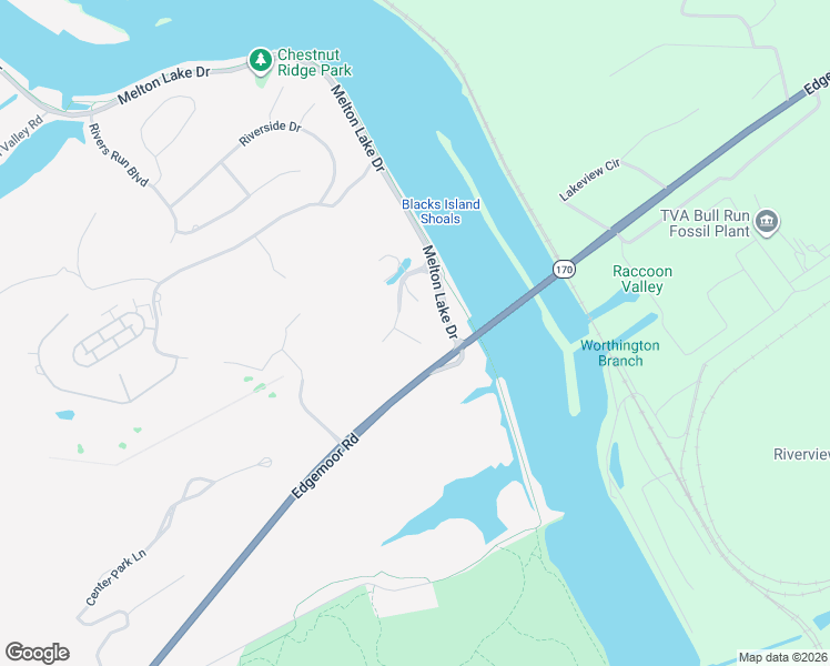 map of restaurants, bars, coffee shops, grocery stores, and more near 109 Woodview Lane in Oak Ridge