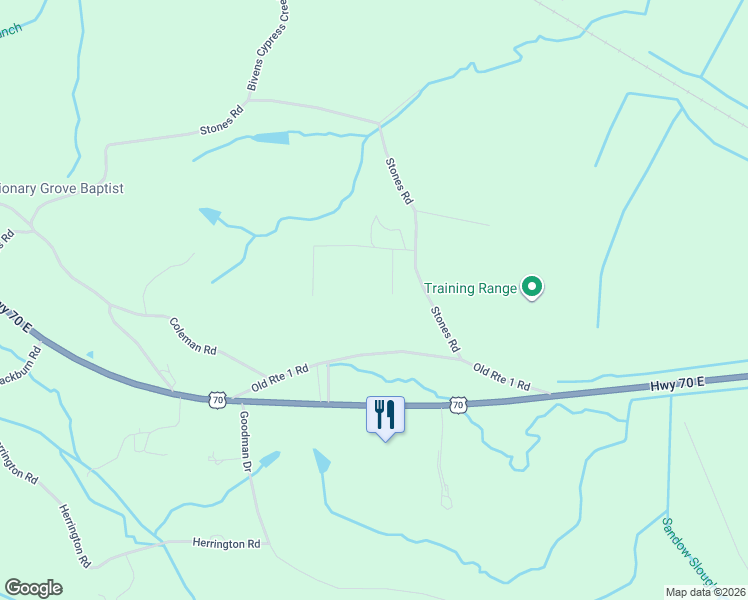 map of restaurants, bars, coffee shops, grocery stores, and more near 1655 Stones Road in Camden