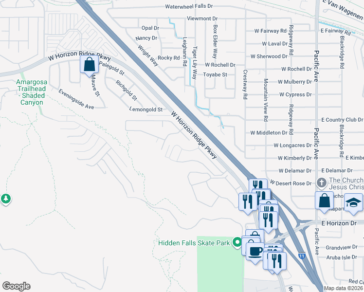 map of restaurants, bars, coffee shops, grocery stores, and more near 301 Island Reef Avenue in Henderson