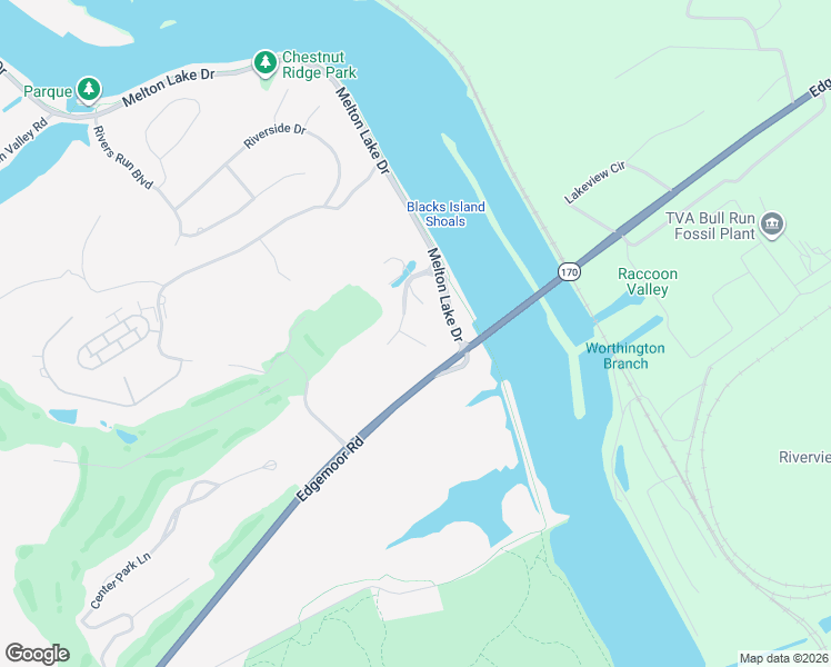 map of restaurants, bars, coffee shops, grocery stores, and more near 109 Woodview Lane in Oak Ridge