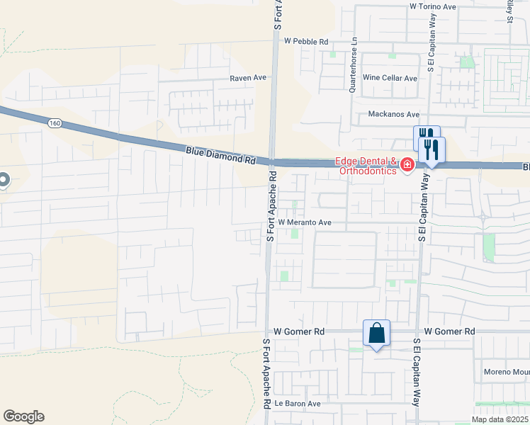 map of restaurants, bars, coffee shops, grocery stores, and more near 9372 Serene Harbor Street in Las Vegas