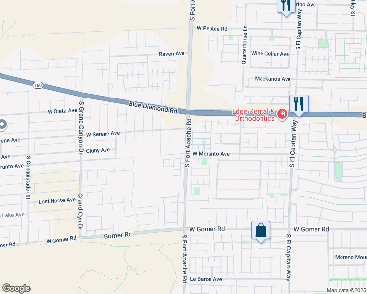 map of restaurants, bars, coffee shops, grocery stores, and more near 9372 Serene Harbor Street in Las Vegas