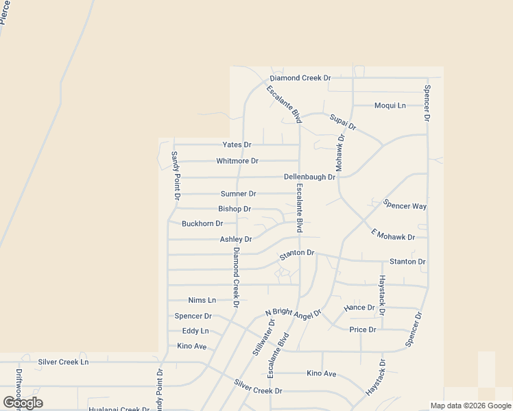 map of restaurants, bars, coffee shops, grocery stores, and more near 445 Bishop Drive in Meadview