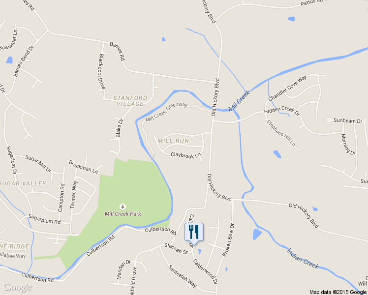 map of restaurants, bars, coffee shops, grocery stores, and more near 333 Upper Mill Dr in Nashville