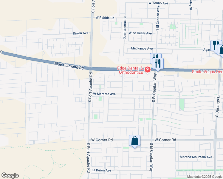 map of restaurants, bars, coffee shops, grocery stores, and more near 9265 Gentle Cascade Avenue in Las Vegas