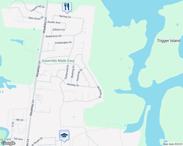 map of restaurants, bars, coffee shops, grocery stores, and more near 712 McKean Drive in Smyrna