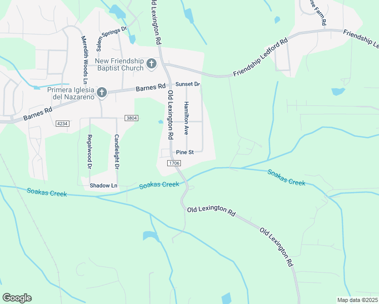 map of restaurants, bars, coffee shops, grocery stores, and more near 220 Pine Street in Winston-Salem