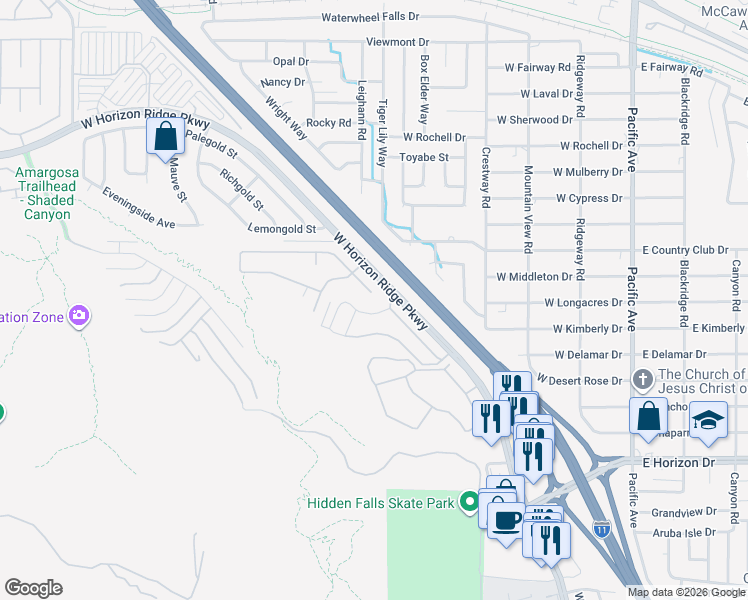 map of restaurants, bars, coffee shops, grocery stores, and more near 301 Island Reef Avenue in Henderson