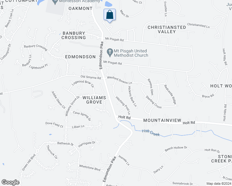 map of restaurants, bars, coffee shops, grocery stores, and more near 5925 Hitching Post Lane in Nashville