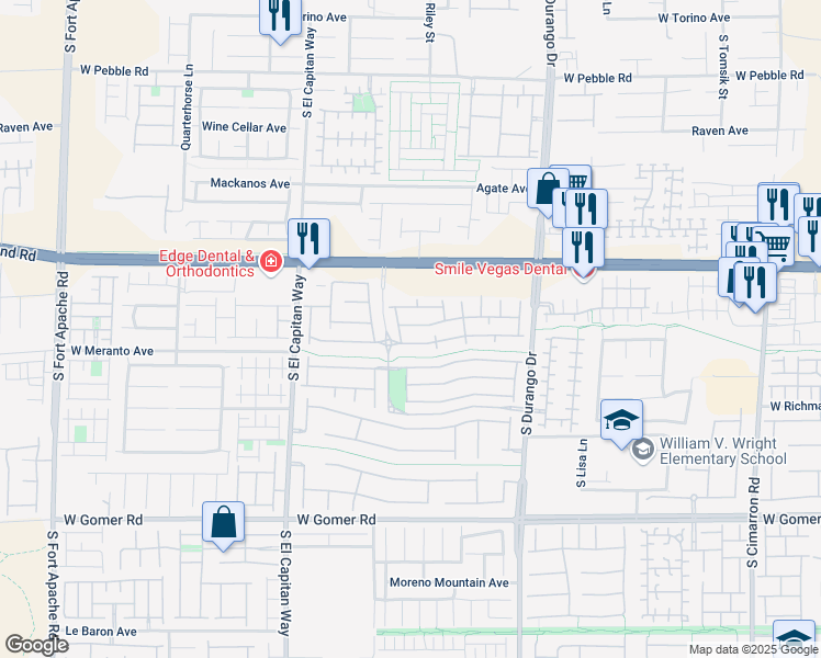 map of restaurants, bars, coffee shops, grocery stores, and more near 8822 Tomnitz Avenue in Las Vegas